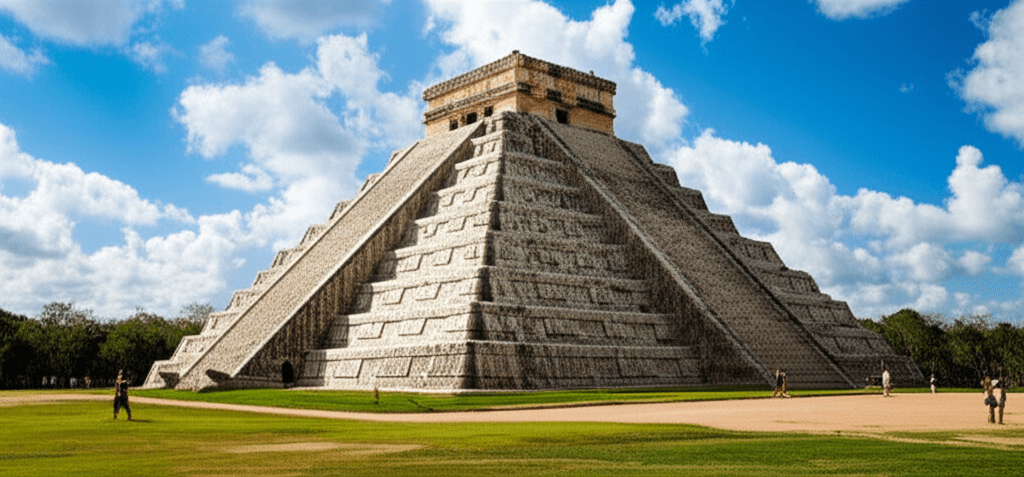 Pirámide de Kukulcán en Chichén Itzá, Patrimonio de la Humanidad UNESCO